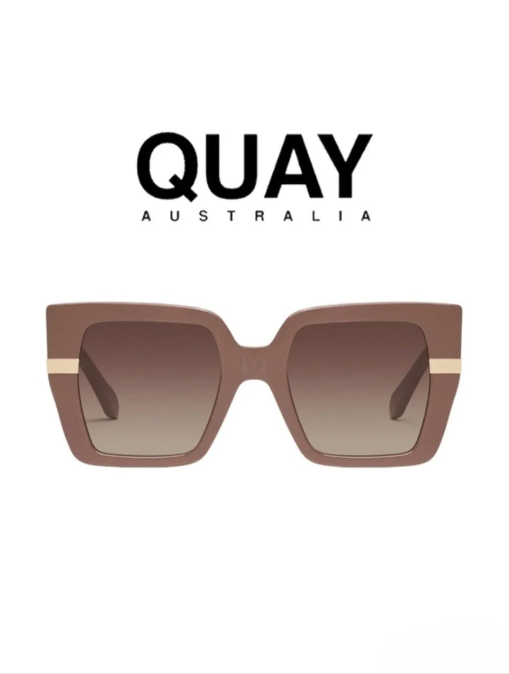 QUAY AUSTRALIA- Notorious Sunglasses- Doe, Brown